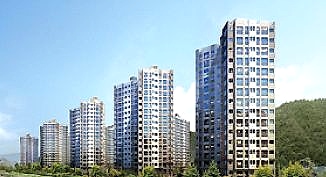 의왕 백운밸리 리젠시빌 란트 단지 외관 조감도 1