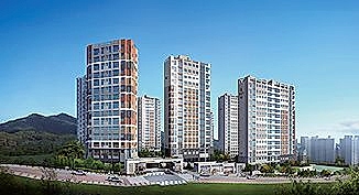 의왕 백운밸리 리젠시빌 란트 단지 외관 조감도 9