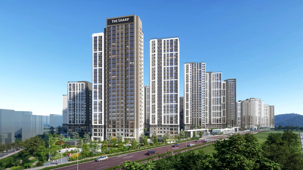 더샵 검단레이크파크(AB23BL) 23BL 공식 외관 투시도