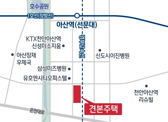 천안 아이파크 시티 2단지 견본주택 약도